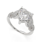 Load image into Gallery viewer, Nadia Heart Cut Pave Milgrain Engagement Ring Setting - Nivetta