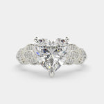 Load image into Gallery viewer, Nadia Heart Cut Pave Milgrain Engagement Ring Setting - Nivetta