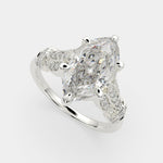 Load image into Gallery viewer, Nadia Marquise Cut Pave Milgrain Engagement Ring Setting - Nivetta