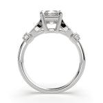 Load image into Gallery viewer, Nadia Radiant Cut Pave Milgrain Engagement Ring Setting - Nivetta