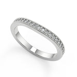 Load image into Gallery viewer, Norah Split Shank Pave Halo Round Cut Diamond Engagement Ring - Nivetta