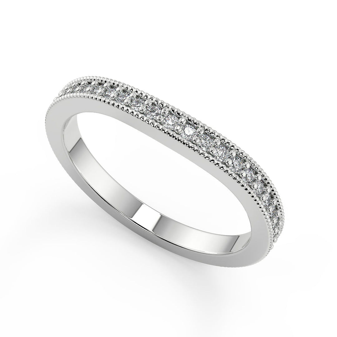 Norah Split Shank Pave Halo Round Cut Diamond Engagement Ring - Nivetta