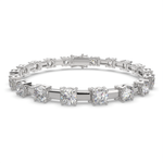 Load image into Gallery viewer, Octavia Round Cut Diamond Tennis Bracelet Prong Set (10 ctw) - Nivetta