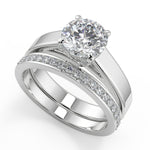Load image into Gallery viewer, Olivia 4 Prong Solitaire Round Cut Diamond Engagement Ring - Nivetta