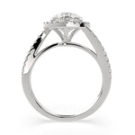 Load image into Gallery viewer, Paloma Heart Cut Pave Halo Engagement Ring Setting - Nivetta