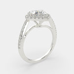 Load image into Gallery viewer, Paloma Heart Cut Pave Halo Engagement Ring Setting - Nivetta