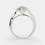 Load image into Gallery viewer, Paloma Heart Cut Pave Halo Engagement Ring Setting - Nivetta