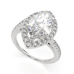 Load image into Gallery viewer, Paloma Marquise Cut Pave Halo Engagement Ring Setting - Nivetta