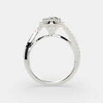 Load image into Gallery viewer, Paloma Marquise Cut Pave Halo Engagement Ring Setting - Nivetta