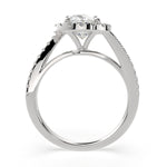 Load image into Gallery viewer, Paloma Oval Cut Pave Halo Engagement Ring Setting - Nivetta