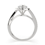 Load image into Gallery viewer, Paloma Pear Cut Pave Halo Engagement Ring Setting - Nivetta