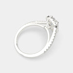 Load image into Gallery viewer, Paloma Pear Cut Pave Halo Engagement Ring Setting - Nivetta