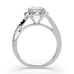 Load image into Gallery viewer, Paloma Round Cut Pave Halo Engagement Ring Setting - Nivetta