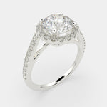 Load image into Gallery viewer, Paloma Round Cut Pave Halo Engagement Ring Setting - Nivetta