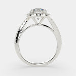 Load image into Gallery viewer, Paloma Round Cut Pave Halo Engagement Ring Setting - Nivetta