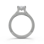 Load image into Gallery viewer, Pamela Micro Double Prong 3 Sided Princess Cut Diamond Ring - Nivetta