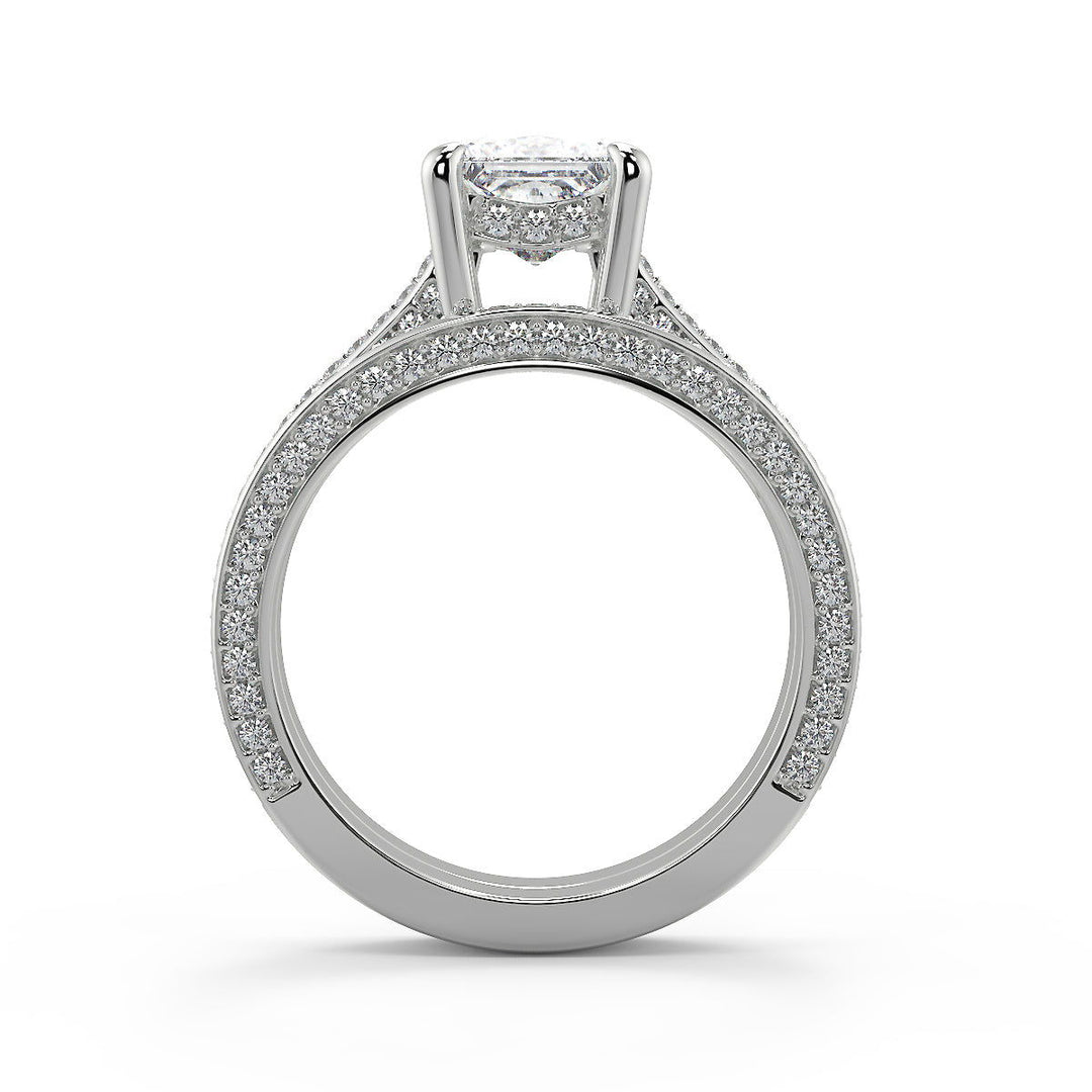 Pamela Micro Double Prong 3 Sided Princess Cut Diamond Ring - Nivetta