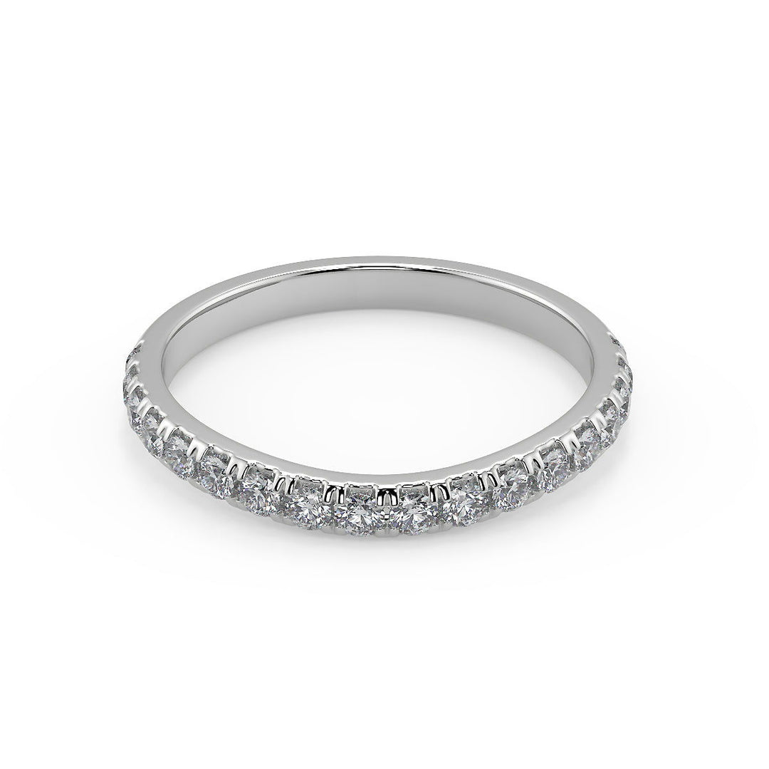Payton Classic Pave 4 Prong Round Cut Diamond Engagement Ring - Nivetta