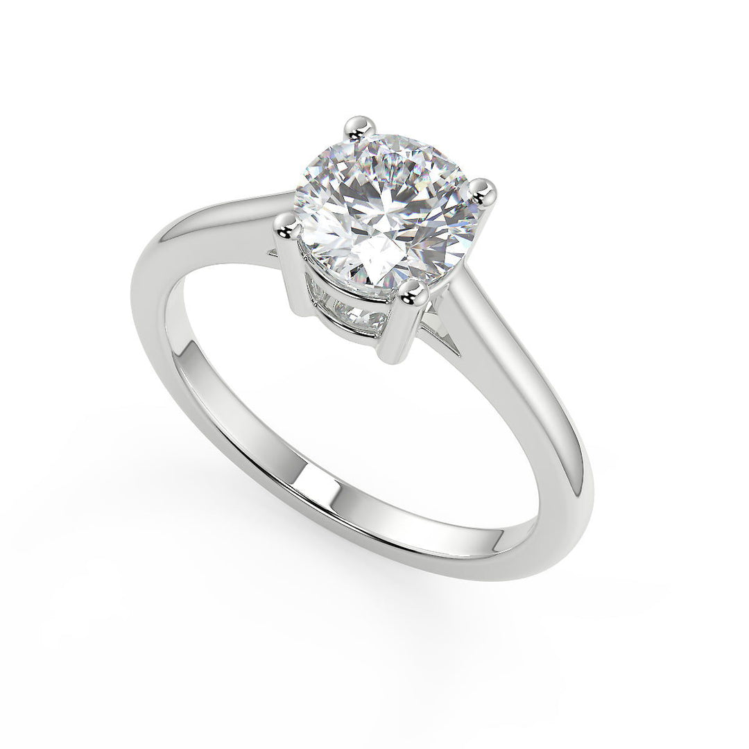 Raelynn Four Prong Round Cut Diamond Engagement Ring - Nivetta