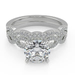 Load image into Gallery viewer, Rayne Infinity Pave Round Cut Diamond Engagement Ring - Nivetta