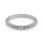 Load image into Gallery viewer, Regan Classic Pave 4 Prong Cushion Cut Diamond Engagement Ring - Nivetta