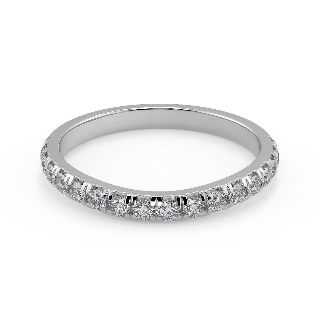 Regan Classic Pave 4 Prong Cushion Cut Diamond Engagement Ring - Nivetta