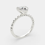 Load image into Gallery viewer, Renata Heart Cut Solitaire Rope Engagement Ring Setting - Nivetta