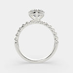 Load image into Gallery viewer, Renata Heart Cut Solitaire Rope Engagement Ring Setting - Nivetta