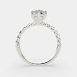 Load image into Gallery viewer, Renata Marquise Cut Solitaire Rope Engagement Ring Setting - Nivetta