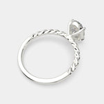 Load image into Gallery viewer, Renata Oval Cut Solitaire Rope Engagement Ring Setting - Nivetta