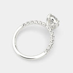 Load image into Gallery viewer, Renata Pear Cut Solitaire Rope Engagement Ring Setting - Nivetta