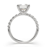 Load image into Gallery viewer, Renata Princess Cut Solitaire Rope Engagement Ring Setting - Nivetta