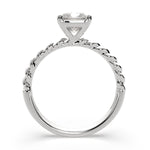 Load image into Gallery viewer, Renata Radiant Cut Solitaire Rope Engagement Ring Setting - Nivetta
