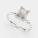 Load image into Gallery viewer, Renata Radiant Cut Solitaire Rope Engagement Ring Setting - Nivetta