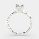 Load image into Gallery viewer, Renata Round Cut Solitaire Rope Engagement Ring Setting - Nivetta