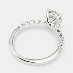 Load image into Gallery viewer, Renata Round Cut Solitaire Rope Engagement Ring Setting - Nivetta