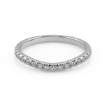 Load image into Gallery viewer, Roselyn French Pave Flush Fit 4 Prong Cushion Cut Diamond Engagement Ring - Nivetta
