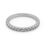 Load image into Gallery viewer, Sage Halo 4 Prong Princess Cut Diamond Engagement Ring - Nivetta