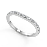 Load image into Gallery viewer, Shyanne 4 Prong Cathedral Pave Round Cut Diamond Engagement Ring - Nivetta