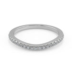 Load image into Gallery viewer, Shyanne 4 Prong Cathedral Pave Round Cut Diamond Engagement Ring - Nivetta