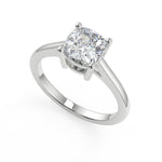Load image into Gallery viewer, Sienna Four Prong Cushion Cut Diamond Engagement Ring - Nivetta