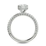 Load image into Gallery viewer, Sonya Oval Cut Pave Hidden Halo Engagement Ring Setting - Nivetta