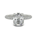 Load image into Gallery viewer, Sonya Oval Cut Pave Hidden Halo Engagement Ring Setting - Nivetta