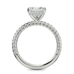 Load image into Gallery viewer, Sonya Princess Cut Pave Hidden Halo Engagement Ring Setting - Nivetta