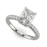 Load image into Gallery viewer, Sonya Radiant Cut Pave Hidden Halo Engagement Ring Setting - Nivetta