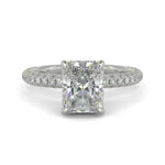 Load image into Gallery viewer, Sonya Radiant Cut Pave Hidden Halo Engagement Ring Setting - Nivetta