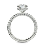 Load image into Gallery viewer, Sonya Round Cut Pave Hidden Halo Engagement Ring Setting - Nivetta