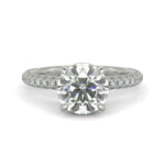 Load image into Gallery viewer, Sonya Round Cut Pave Hidden Halo Engagement Ring Setting - Nivetta