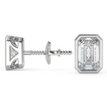 Load image into Gallery viewer, Stephany Emerald Cut Bezel Earrings - Nivetta