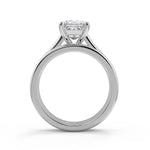 Load image into Gallery viewer, Summer 4 Prong Basket Solitaire Princess Cut Diamond Engagement Ring - Nivetta